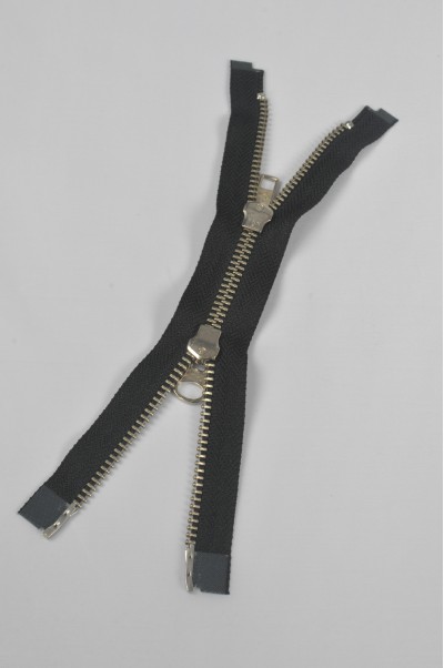 ZIP046  5號拉鏈  開尾拉鏈  金屬銀色拉鏈 雙頭拉鏈  不設單獨拉鍊訂購 細節-2